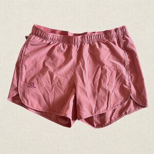 Salomon Nylon Running Shorts | Mesh Lined | Zip Pocket | Adjustable Waist |